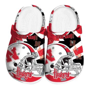 Personalized Nebraska Cornhuskers Football Helmet Crocs Best selling