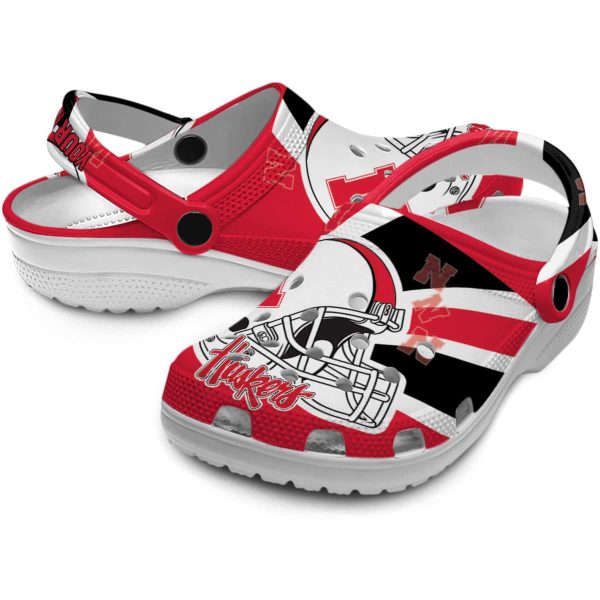 Personalized Nebraska Cornhuskers Football Helmet Crocs Latest Model