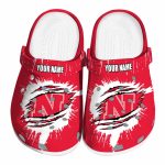 Personalized Nebraska Cornhuskers Splash Motif Background Crocs Best selling