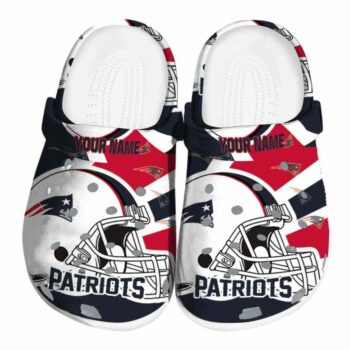 Personalized New England Patriots Football Helmet Crocs Best selling