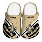 Personalized New Orleans Saints Football Motif Crocs Best selling