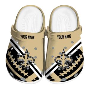 Personalized New Orleans Saints Football Motif Crocs Best selling