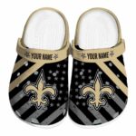 Personalized New Orleans Saints Star Spangled Graphic Crocs Best selling