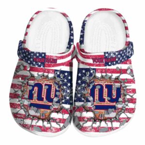 Personalized New York Giants Freedom Splinter Crocs Best selling