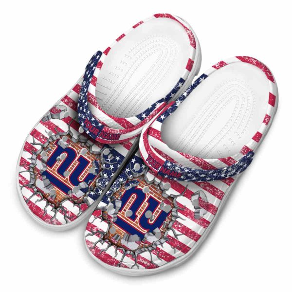 Personalized New York Giants Freedom Splinter Crocs Trendy