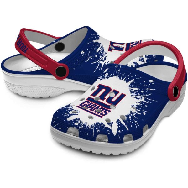 Personalized New York Giants Splash Art Crocs Latest Model