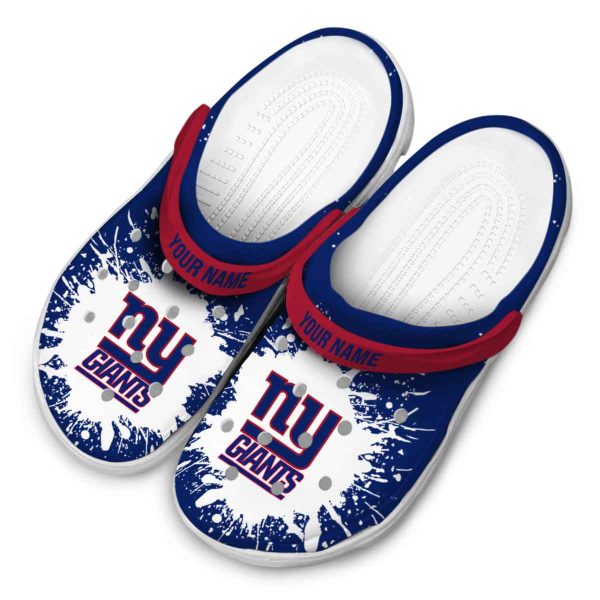 Personalized New York Giants Splash Art Crocs Trendy