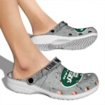 Personalized New York Jets Cracked Texture Crocs Best selling