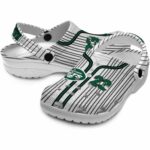 Personalized New York Jets Pinstripe Pattern Crocs Best selling