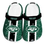 Personalized New York Jets Vertical Stripes Clog 1 Personalized New York Jets Vertical Stripes Crocs Best selling