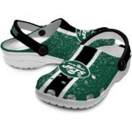 Personalized New York Jets Vertical Stripes Crocs Best selling