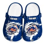 Personalized New York Mets Splash Motif Background Crocs Best selling