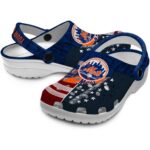 Personalized New York Mets Star Spangled Side Pattern Crocs Best selling