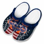 Personalized New York Mets Star Spangled Side Pattern Crocs Best selling