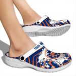 Personalized New York Mets Zigzag Paint Burst Crocs Best selling