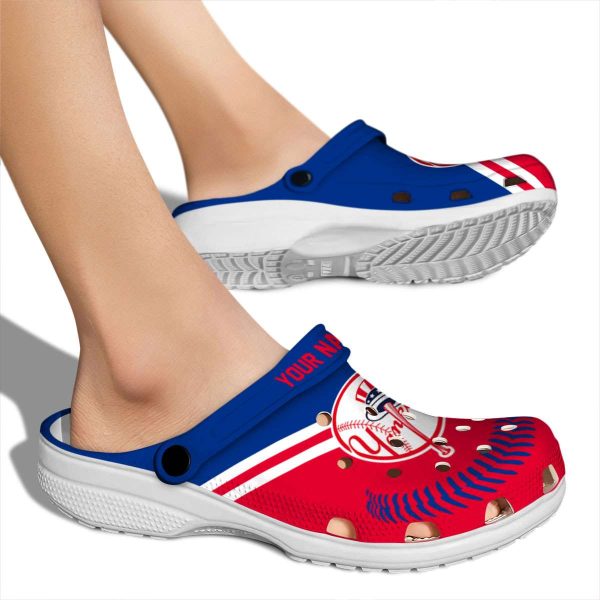 Personalized New York Yankees Baseball Motif Crocs High quality