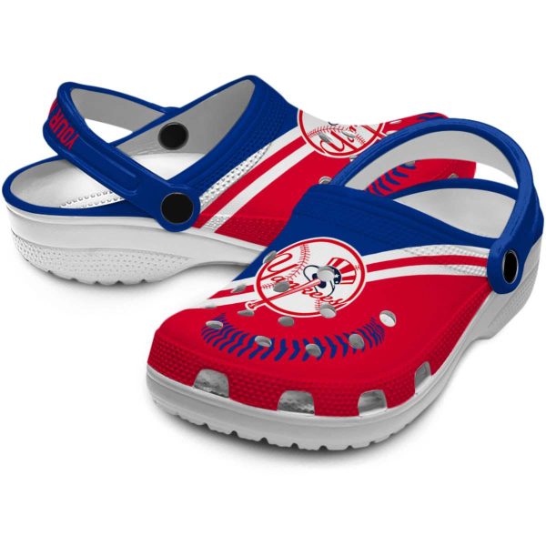 Personalized New York Yankees Baseball Motif Crocs Latest Model