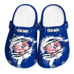 Personalized New York Yankees Splash Motif Background Crocs Best selling