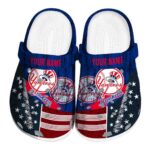Personalized New York Yankees Star Spangled Side Pattern Crocs Best selling