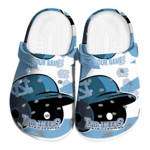 Personalized North Carolina Tar Heels Baseball Helmet Crocs Best selling