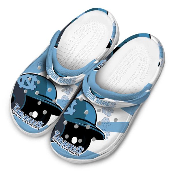Personalized North Carolina Tar Heels Baseball Helmet Crocs Trendy