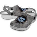 Personalized North Carolina Tar Heels Cracked Ground Texture Crocs Best selling