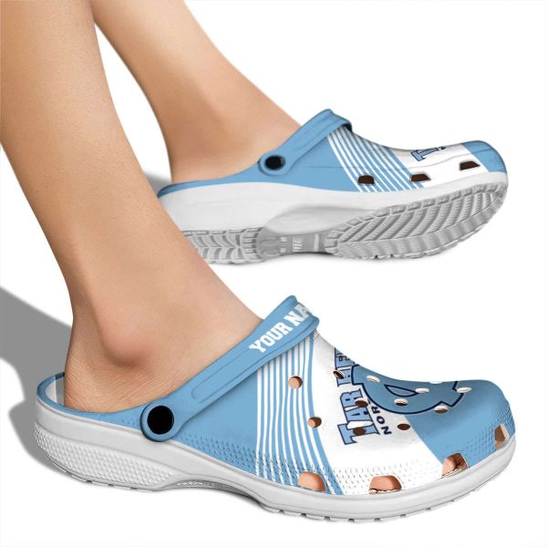 Personalized North Carolina Tar Heels Vibrant Dual Tone Crocs High quality