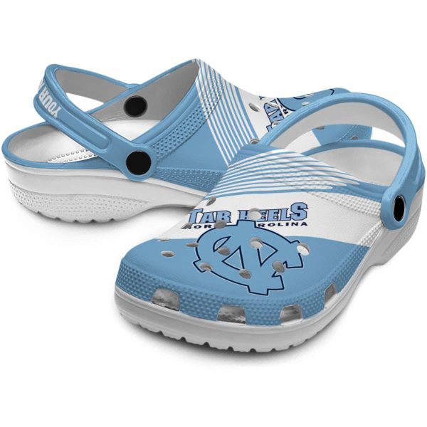Personalized North Carolina Tar Heels Vibrant Dual Tone Crocs Latest Model