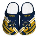 Personalized Notre Dame Fighting Irish Football Motif Crocs Best selling