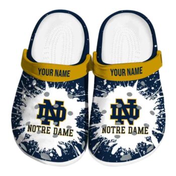 Personalized Notre Dame Fighting Irish Splash Art Crocs Best selling