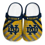 Personalized Notre Dame Fighting Irish Star Spangled Graphic Crocs Best selling