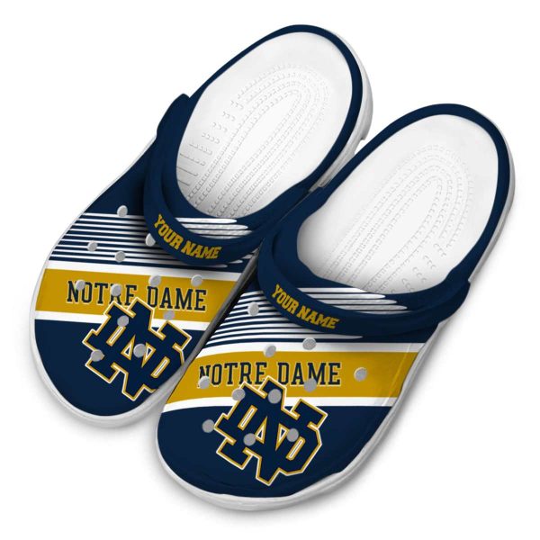 Personalized Notre Dame Fighting Irish Vibrant Dual Tone Crocs Trendy