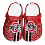 Personalized Ohio State Buckeyes Contrasting Stripes Crocs Best selling