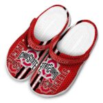 Personalized Ohio State Buckeyes Contrasting Stripes Crocs Best selling