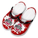 Personalized Ohio State Buckeyes Splatter Pattern Crocs Best selling