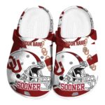 Personalized Oklahoma Sooners Football Helmet Crocs Best selling