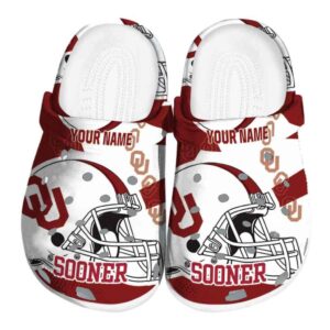 Personalized Oklahoma Sooners Football Helmet Crocs Best selling