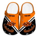Personalized Oklahoma State Cowboys Baseball Motif Crocs Best selling