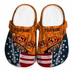 Personalized Oklahoma State Cowboys Star Spangled Side Pattern Crocs Best selling