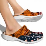 Personalized Oklahoma State Cowboys Star Spangled Side Pattern Crocs Best selling