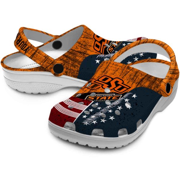 Personalized Oklahoma State Cowboys Star Spangled Side Pattern Crocs Latest Model