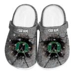 Personalized Oregon Ducks Cracked Ground Texture Crocs Best selling