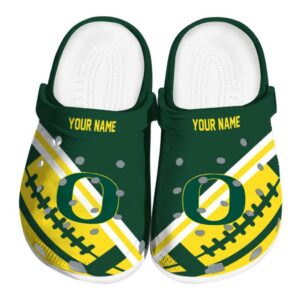 Personalized Oregon Ducks Football Motif Crocs Best selling