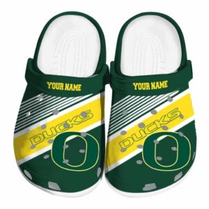 Personalized Oregon Ducks Vibrant Dual Tone Crocs Best selling