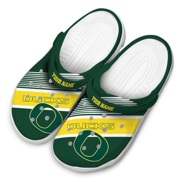 Personalized Oregon Ducks Vibrant Dual Tone Crocs Trendy