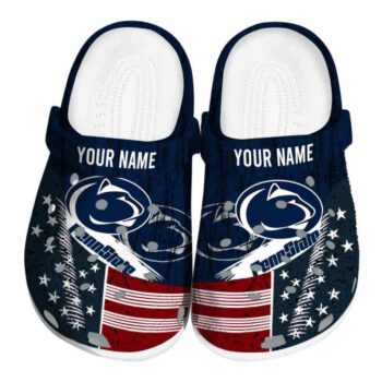Personalized Penn State Nittany Lions Star Spangled Side Pattern Crocs Best selling
