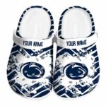 Personalized Penn State Nittany Lions Zigzag Paint Burst Crocs Best selling