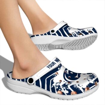 Personalized Penn State Nittany Lions Zigzag Paint Burst Crocs High quality