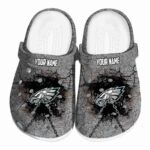 Personalized Philadelphia Eagles Cracked Ground Texture Crocs Best selling