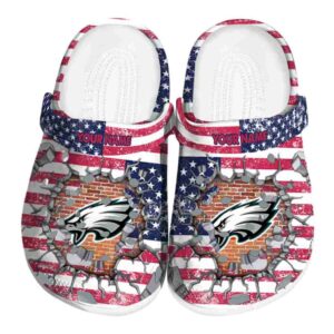 Personalized Philadelphia Eagles Freedom Splinter Crocs Best selling